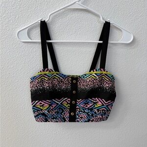 Colorful Aztec Crop Top